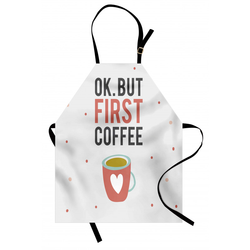 OK but First Coffee Apron