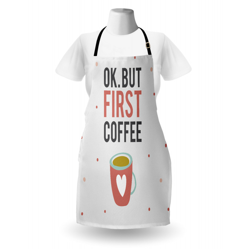 OK but First Coffee Apron