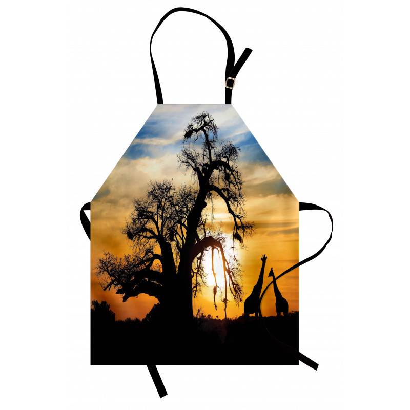 Giraffes Baobab Tree Apron