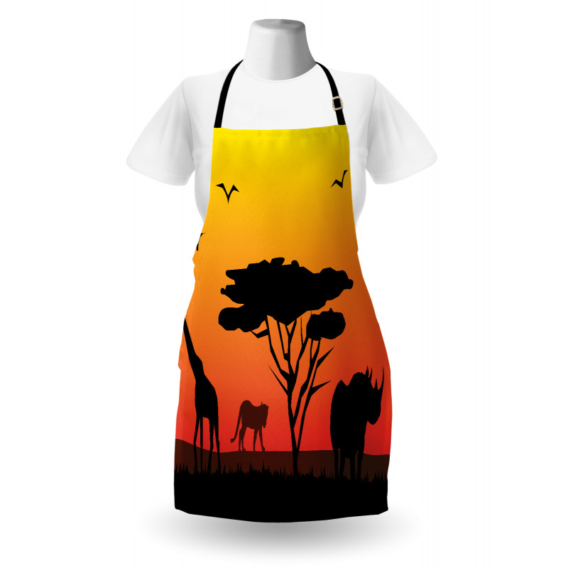 Silhouette of Animals Apron