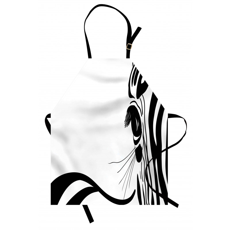 Zebra Stripes Pattern Apron