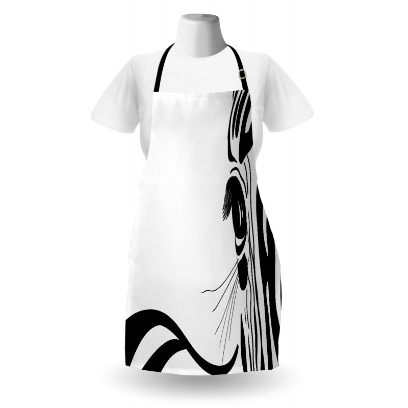 Zebra Stripes Pattern Apron