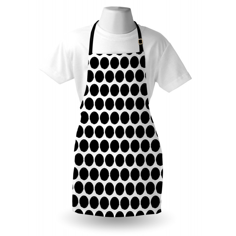 Grungy Round Shapes Apron