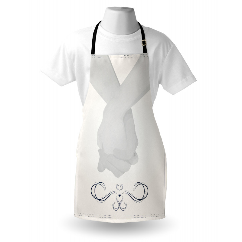 Couple Holding Hands Apron