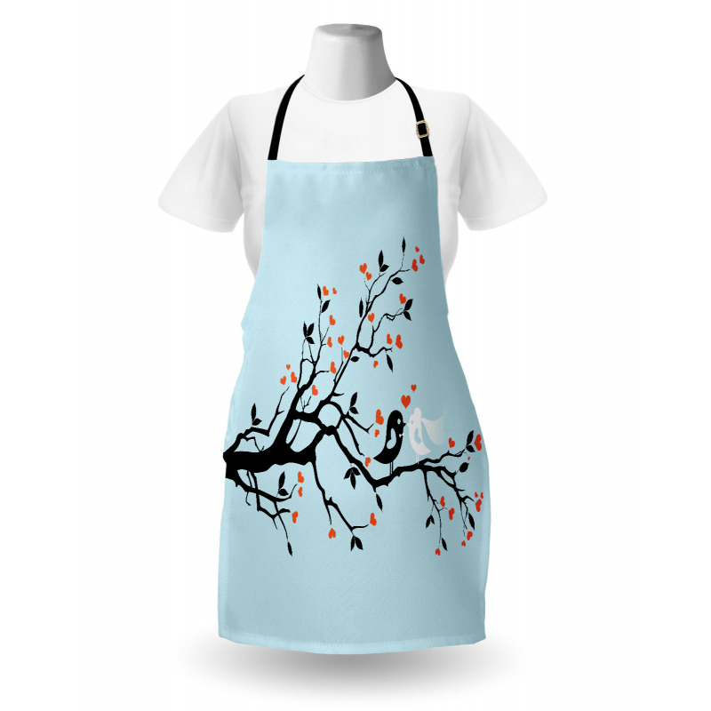 Happy Bird Couple Apron