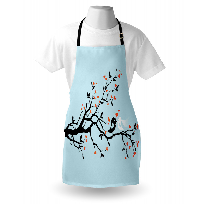 Happy Bird Couple Apron