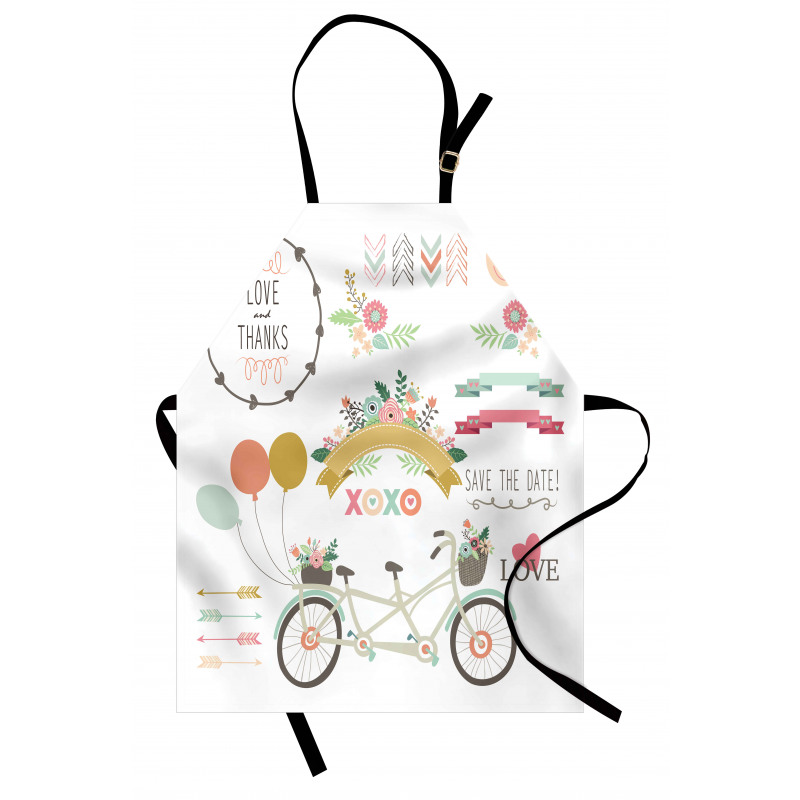 Flowers Wedding Concept Apron