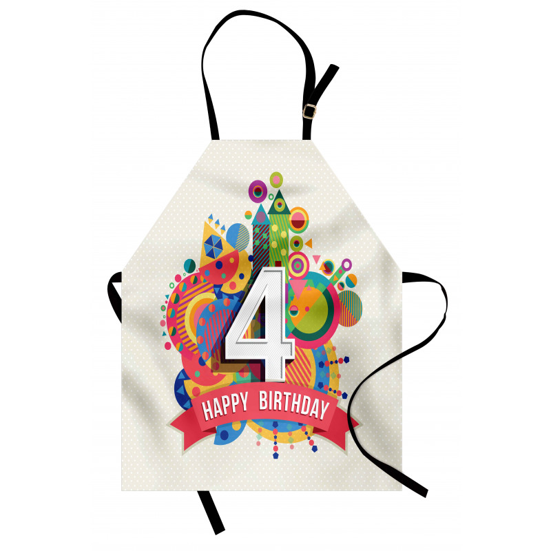 4 Years Old Colorful Apron