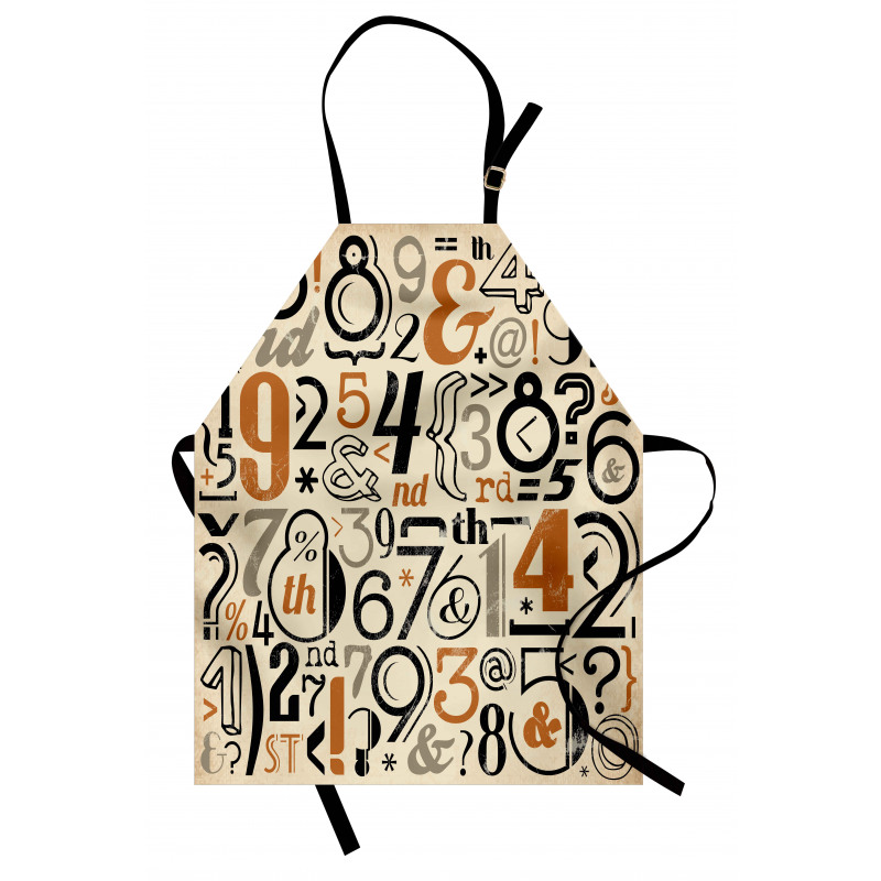 Vintage Math Apron