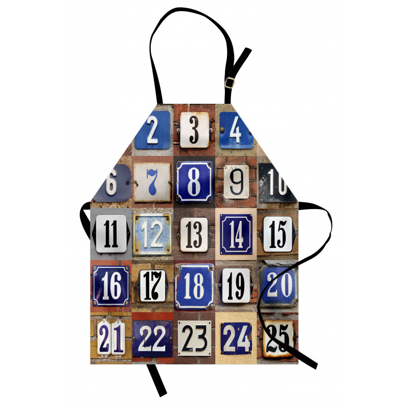 House Numbers Collage Apron