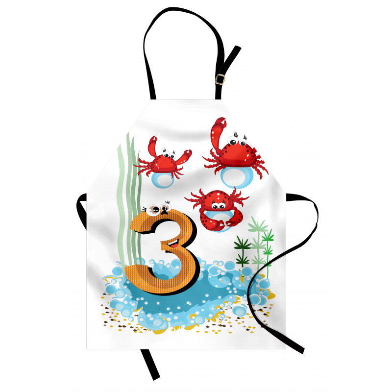 Sea Animals Kids Cartoon Apron