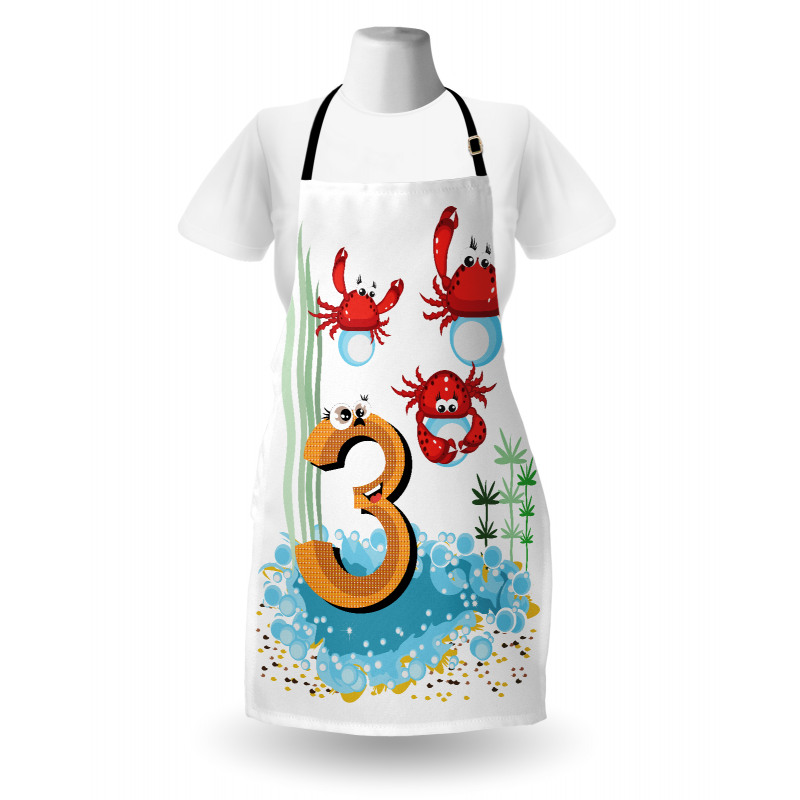 Sea Animals Kids Cartoon Apron