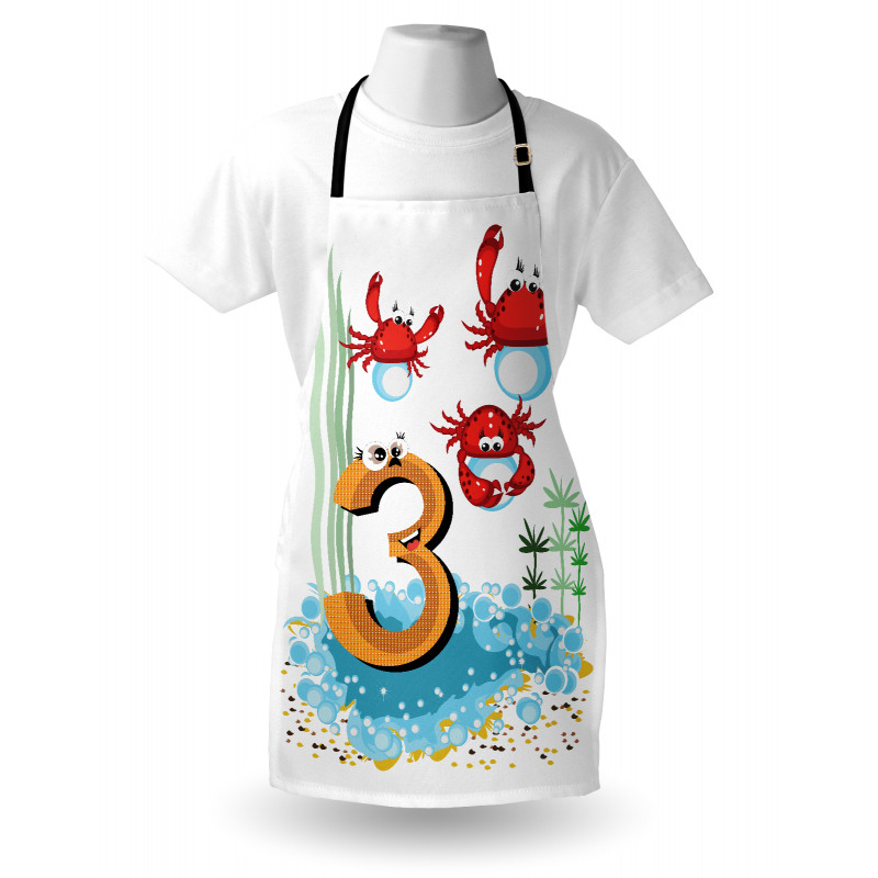 Sea Animals Kids Cartoon Apron