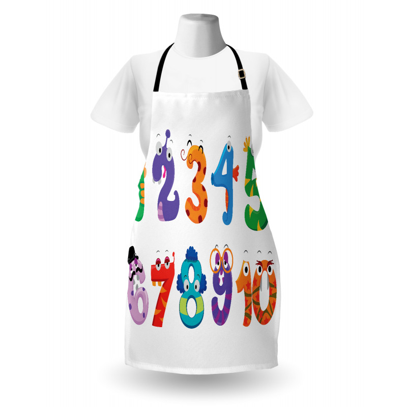 Math Funny Characters Apron