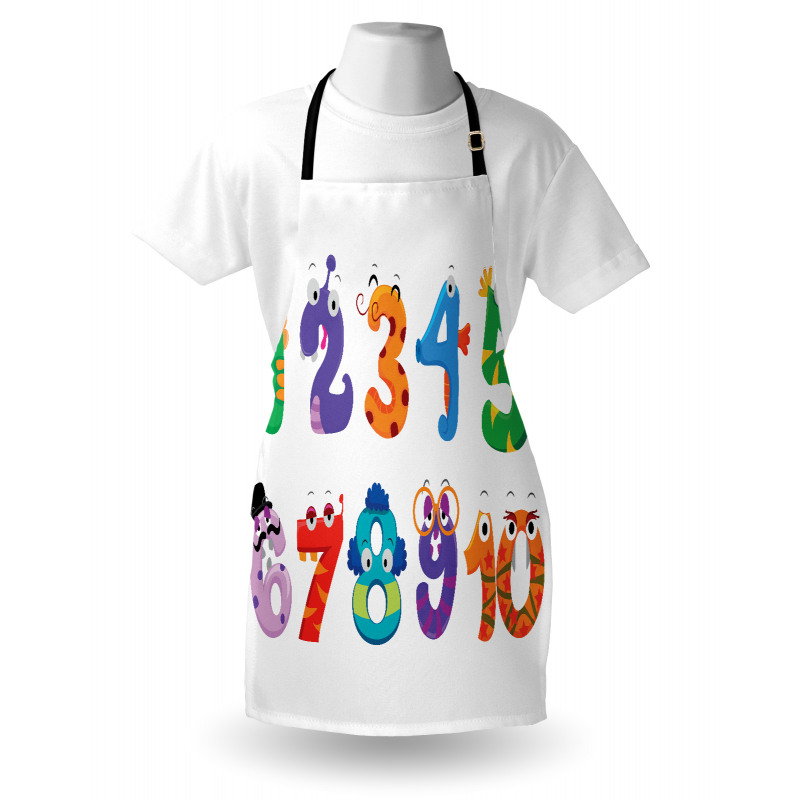 Math Funny Characters Apron