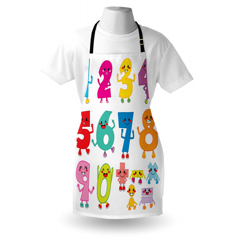 Joyful Comic Numerals Apron