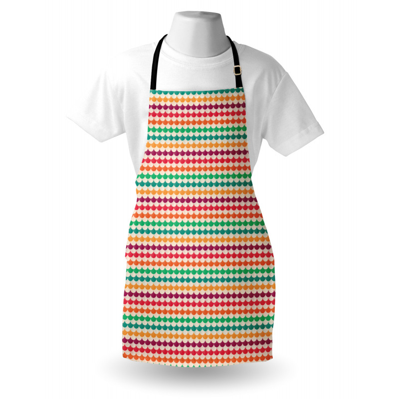 Stripy Vivid Waves Apron