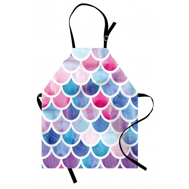 Pastel Mermaid Pattern Apron