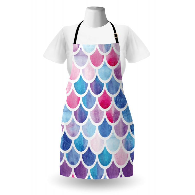 Pastel Mermaid Pattern Apron