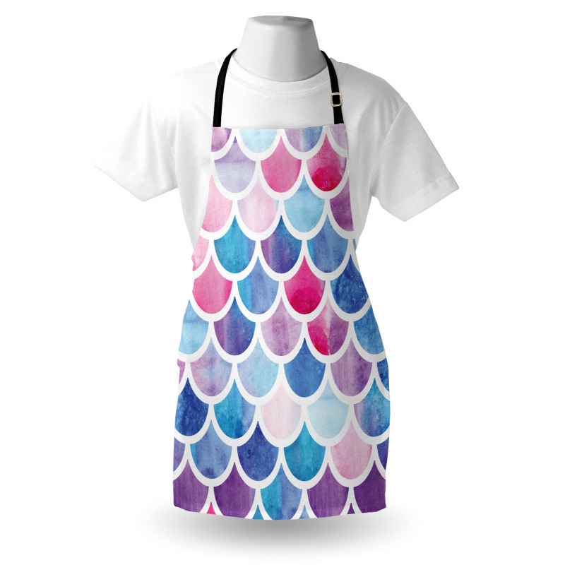 Pastel Mermaid Pattern Apron