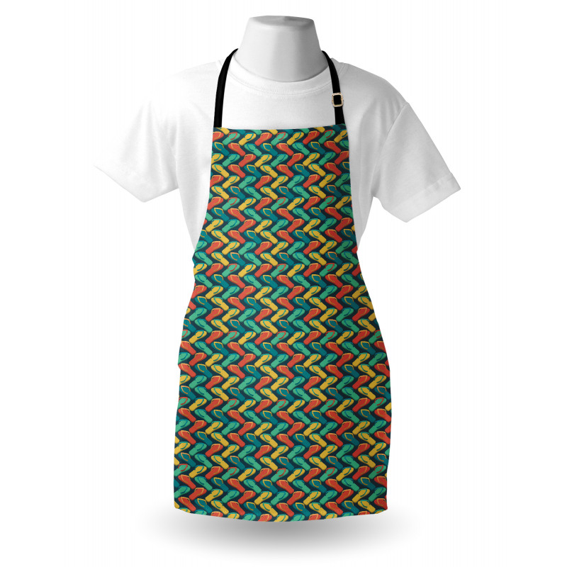 Zigzag Design Slipper Apron