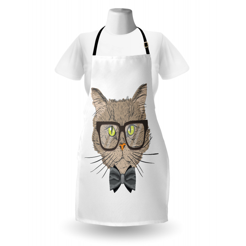 Urban Style Hipster Cat Apron