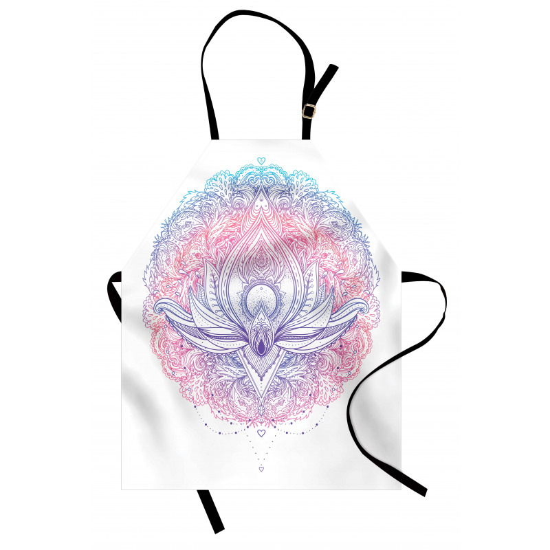 Abstract Lotus Apron