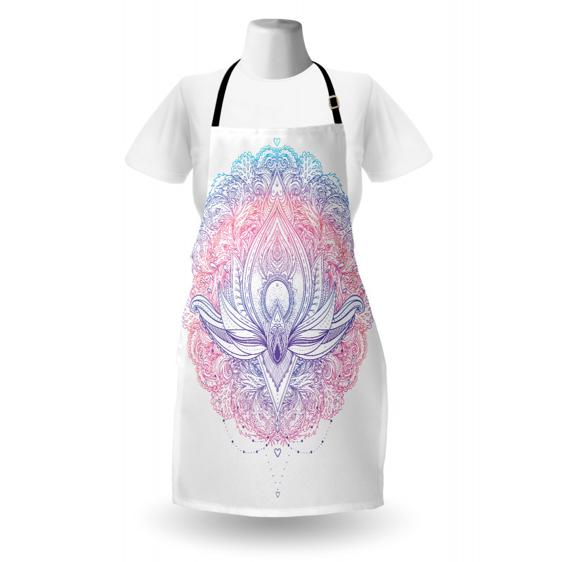 Abstract Lotus Apron