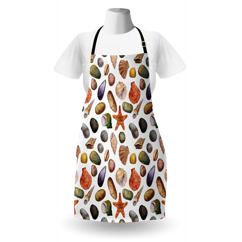 Watercolor Sea Elements Apron