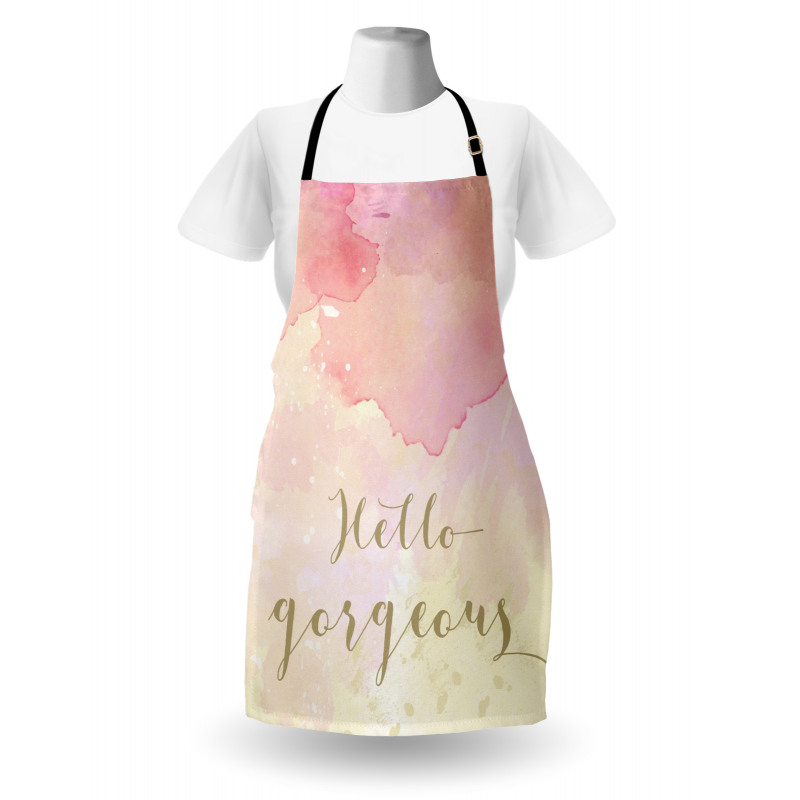 Pink Watercolor Apron