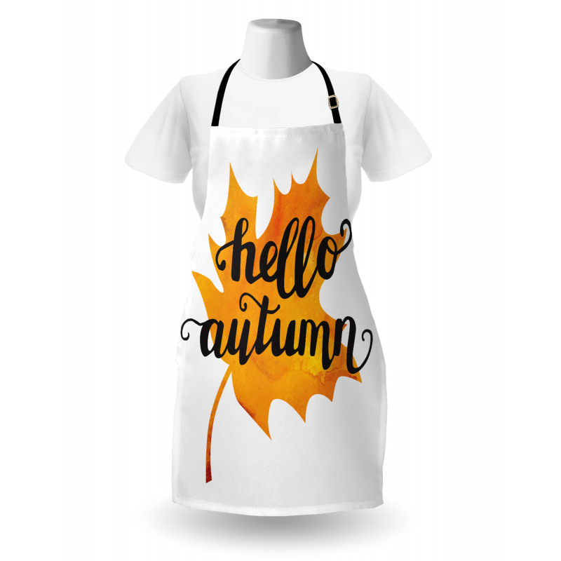 Maple Leaf and Words Apron
