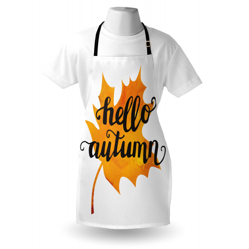 Maple Leaf and Words Apron