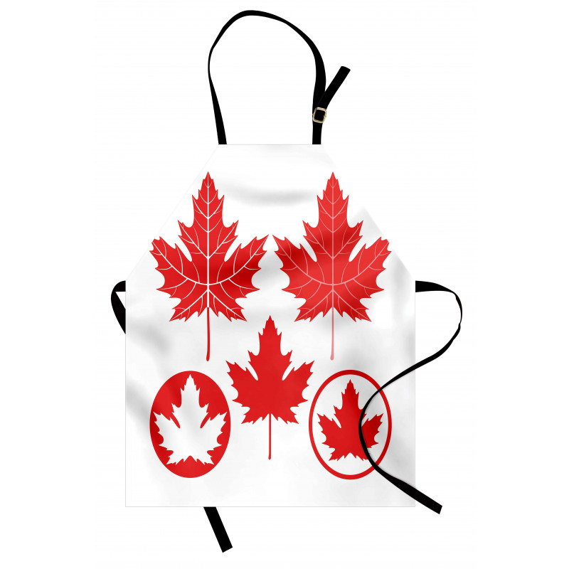 Canadian Flag Motifs Apron
