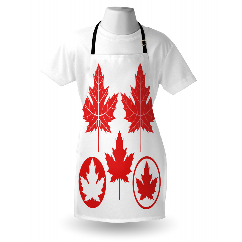 Canadian Flag Motifs Apron