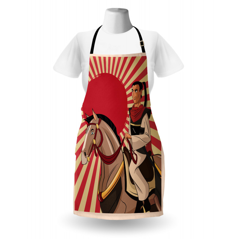 Japanese Man Horse Apron