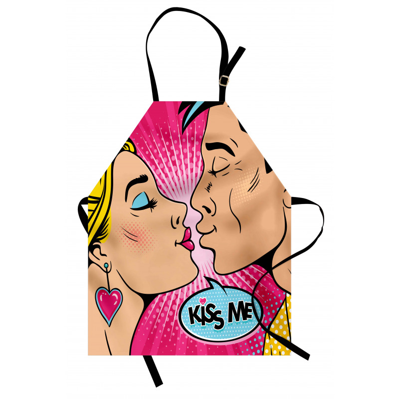 Young Pop Art Couple Apron