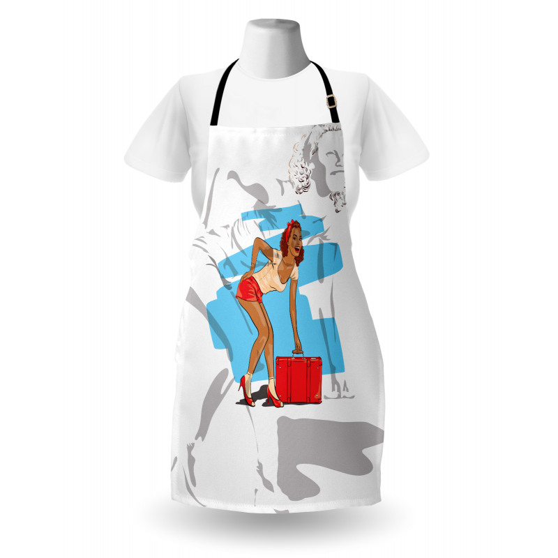 Girl and Suitcase Apron