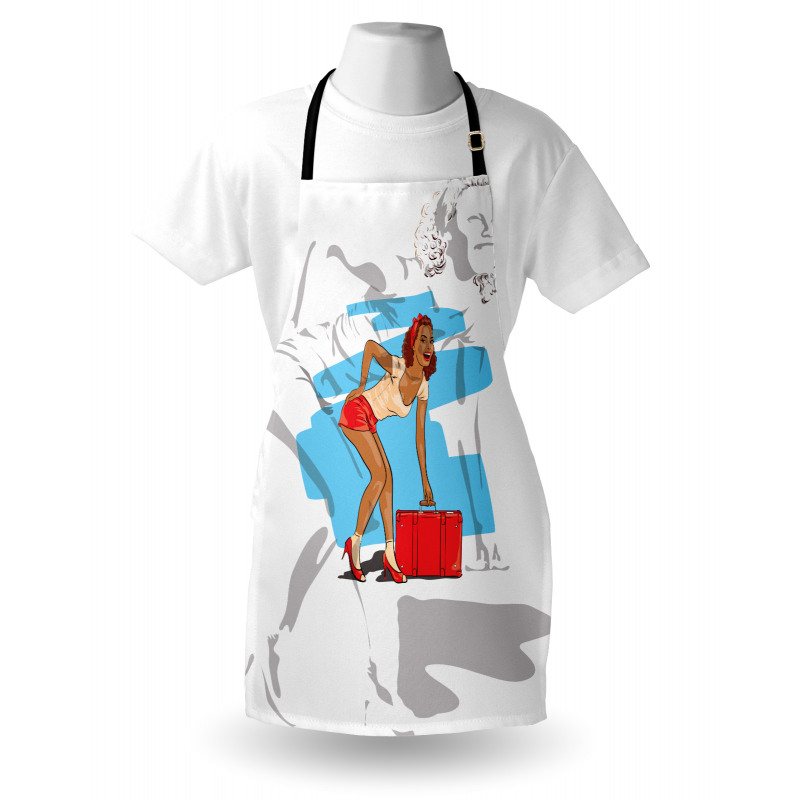 Girl and Suitcase Apron