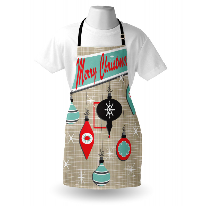 Retro Noel Slogan Apron