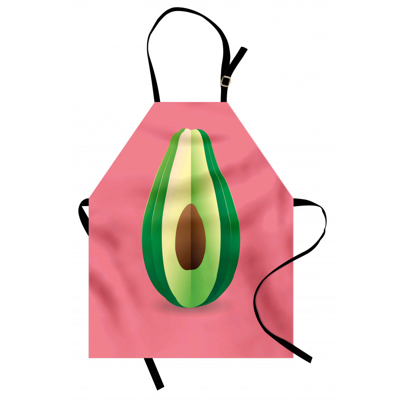 Avokado Mutfak Önlüğü İçi Çekirdekli Sağlıklı Yiyecek Meyve Model