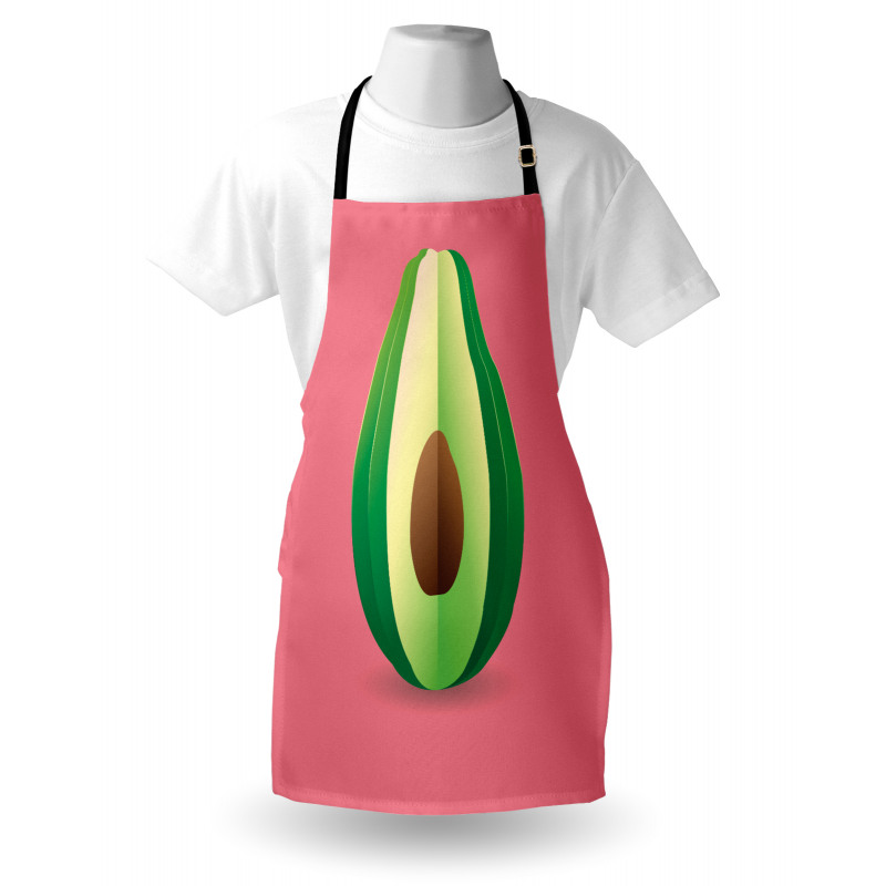 Avokado Mutfak Önlüğü İçi Çekirdekli Sağlıklı Yiyecek Meyve Model