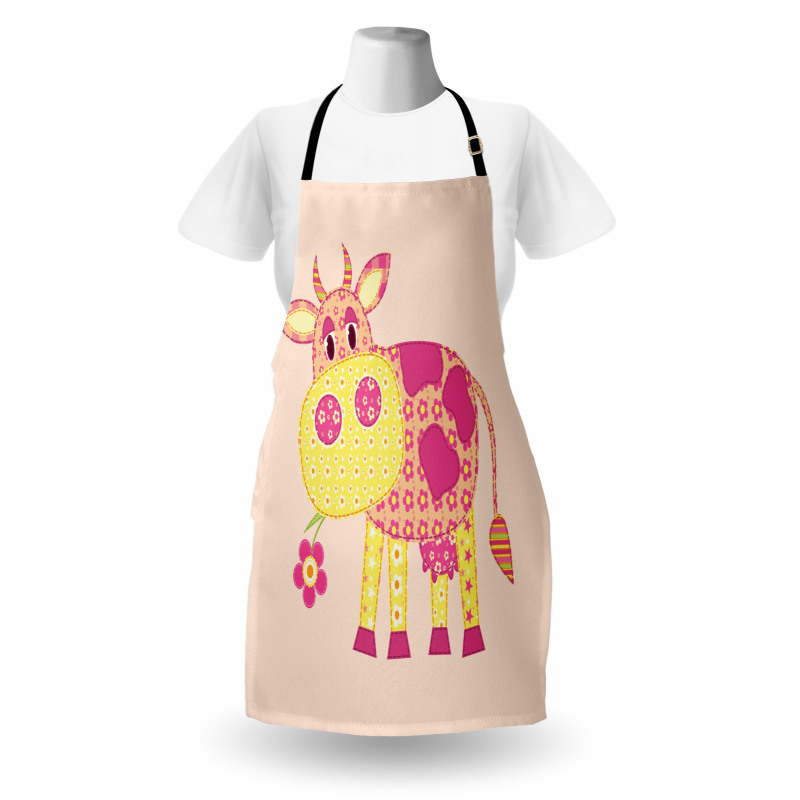 Childish Patchwork Cow Apron