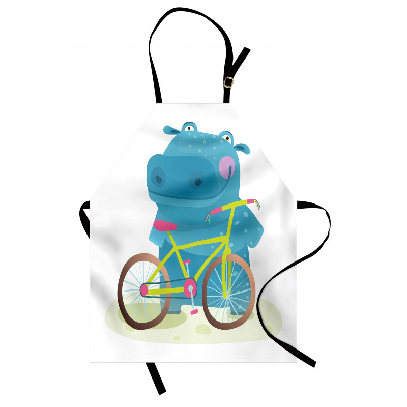 Hippo Child with Bicycle Apron