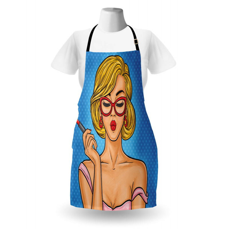 Red Cat Eyeglasses Apron