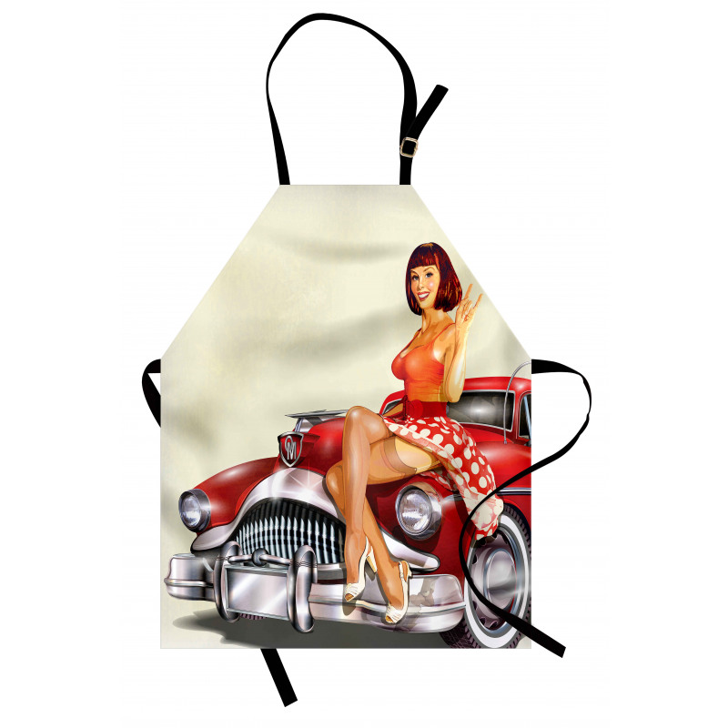 Classic Retro Car Apron