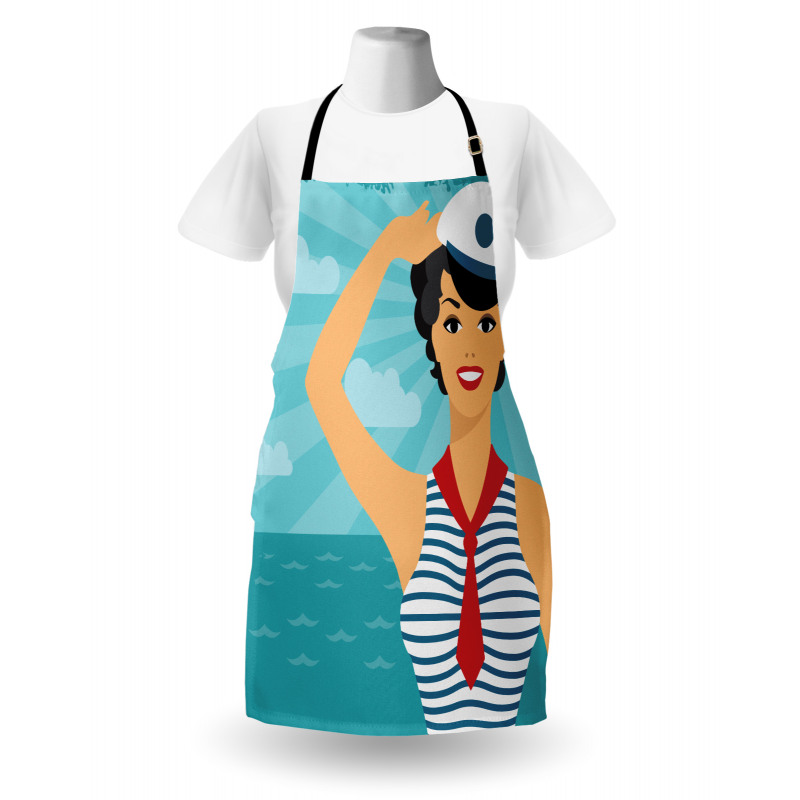 Smiling Sailor Girl Apron