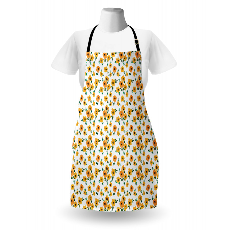 Floral Romantic Print Apron