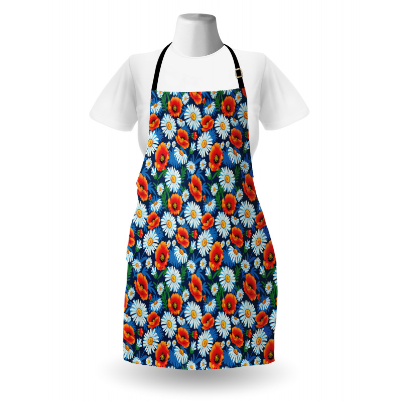 Vibrant Colored Poppies Apron