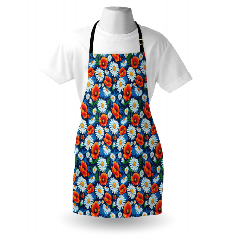 Vibrant Colored Poppies Apron