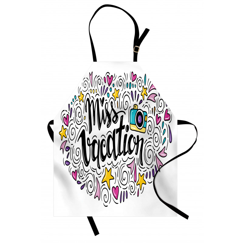 Miss Vacation Doodle Apron